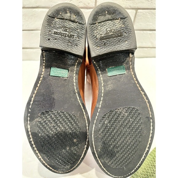 Cowboy Work Boots Leather MADE IN USA Sz 9 Oil & Chemical Resistant Soles - Picture 12 of 16